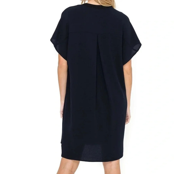 ASTR V NECK SHIFT DRESS Navy Black Size Small - Picture 8 of 8